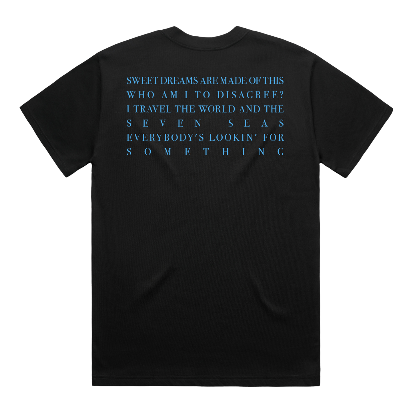 Retrospective Black Pattern Lyric T-Shirt