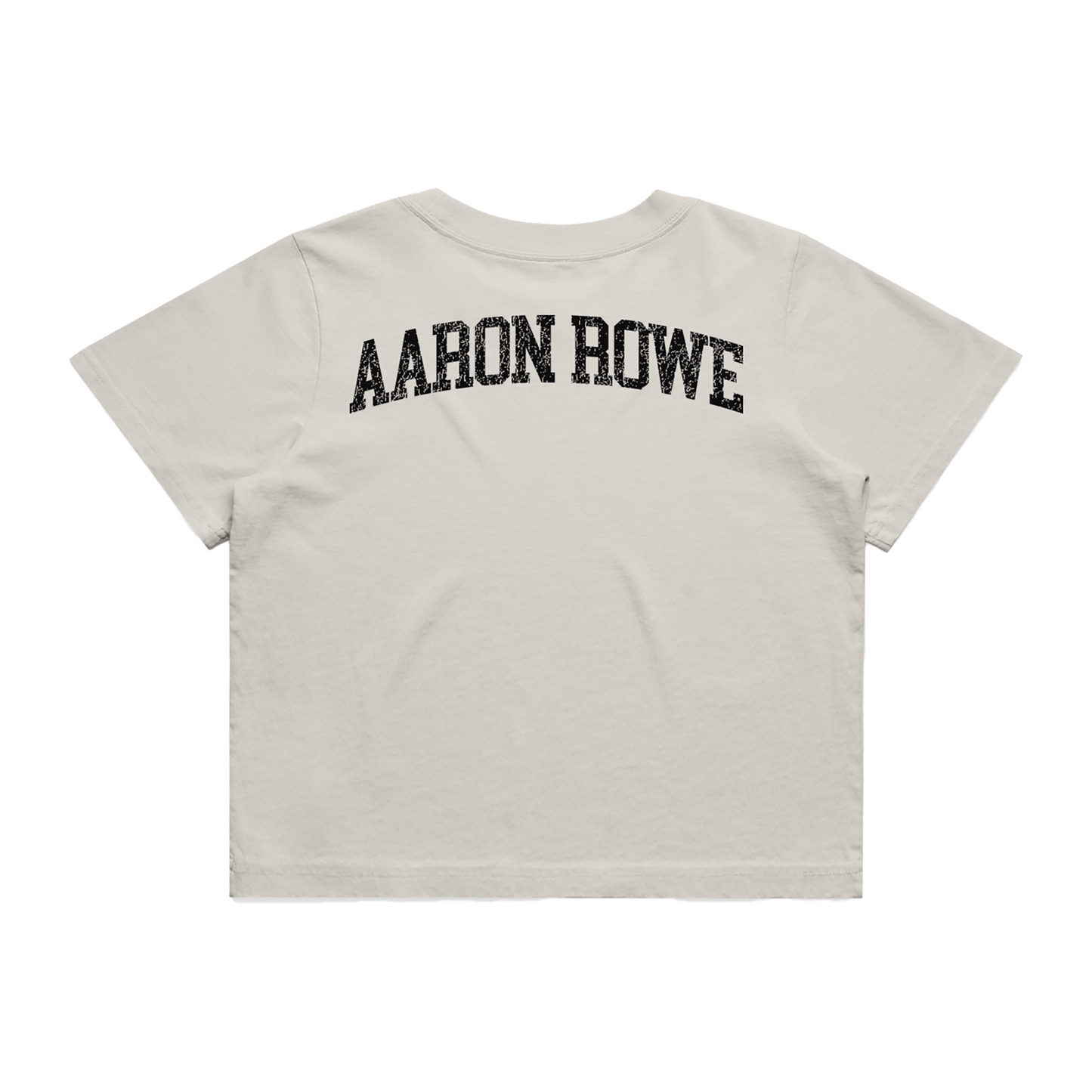 Aaron Rowe White Crop T-Shirt