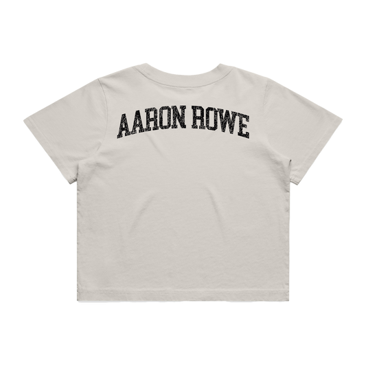Aaron Rowe White Crop T-Shirt