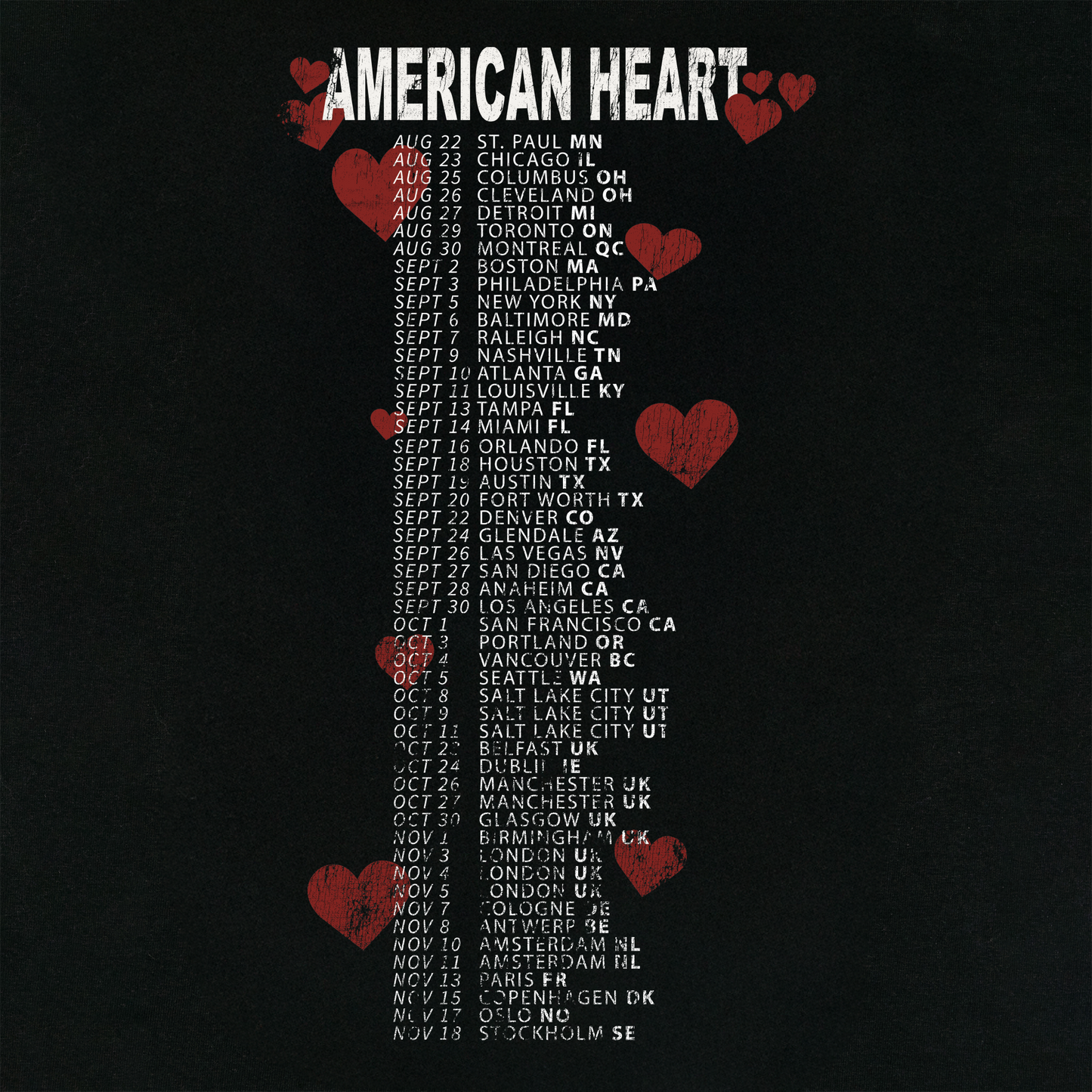 Benny Boone Black Tour Tee