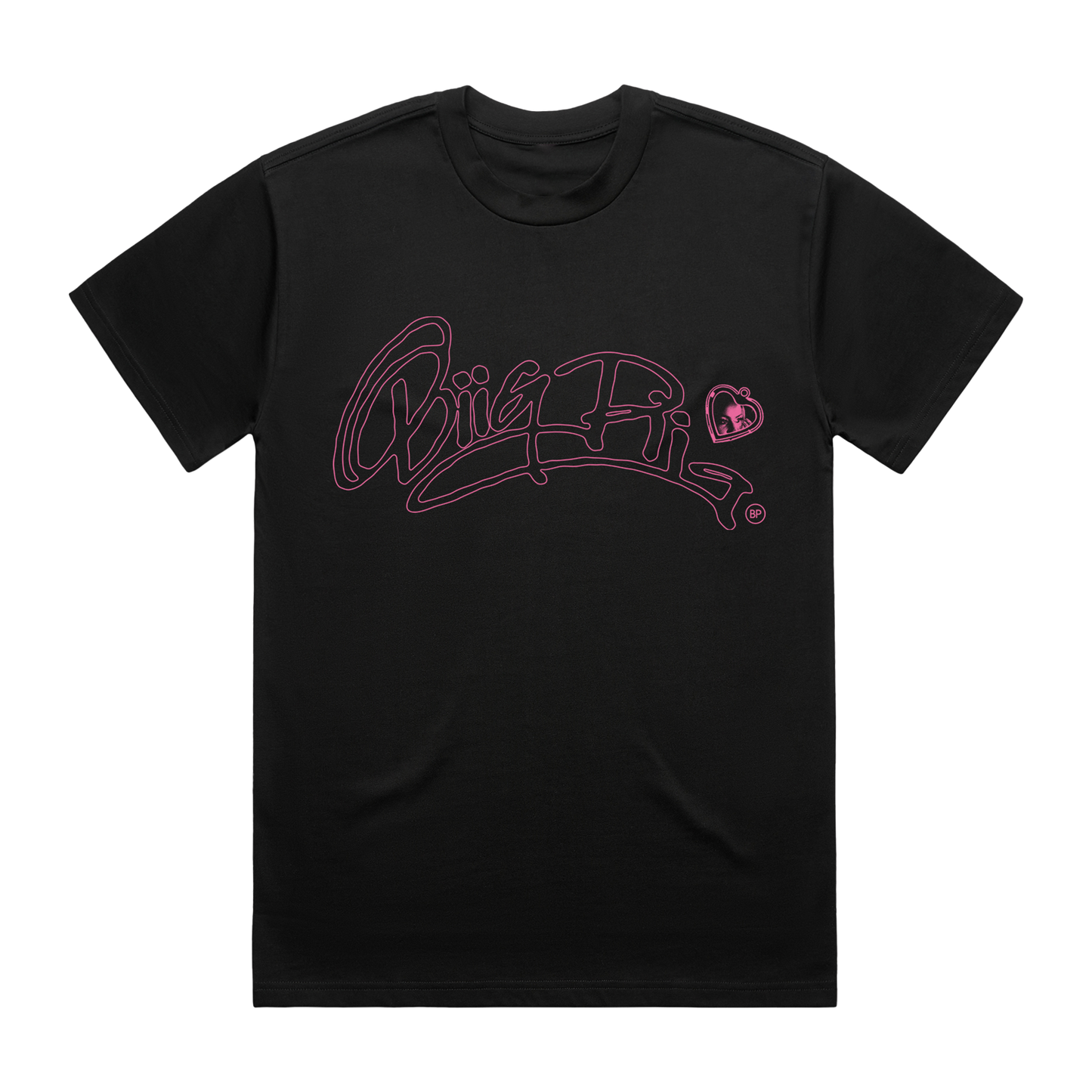 Logo and Locket Tshirt – Black