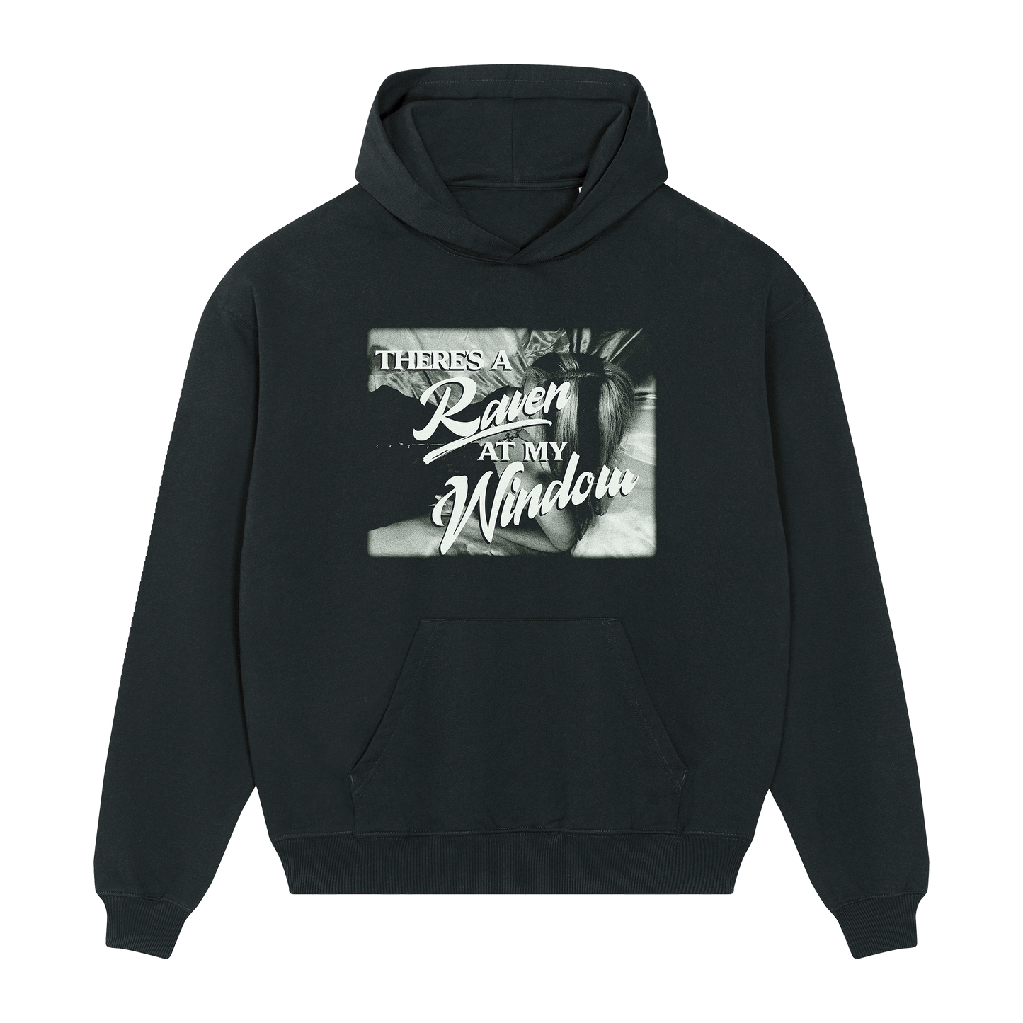 Raven Window Black Hoodie