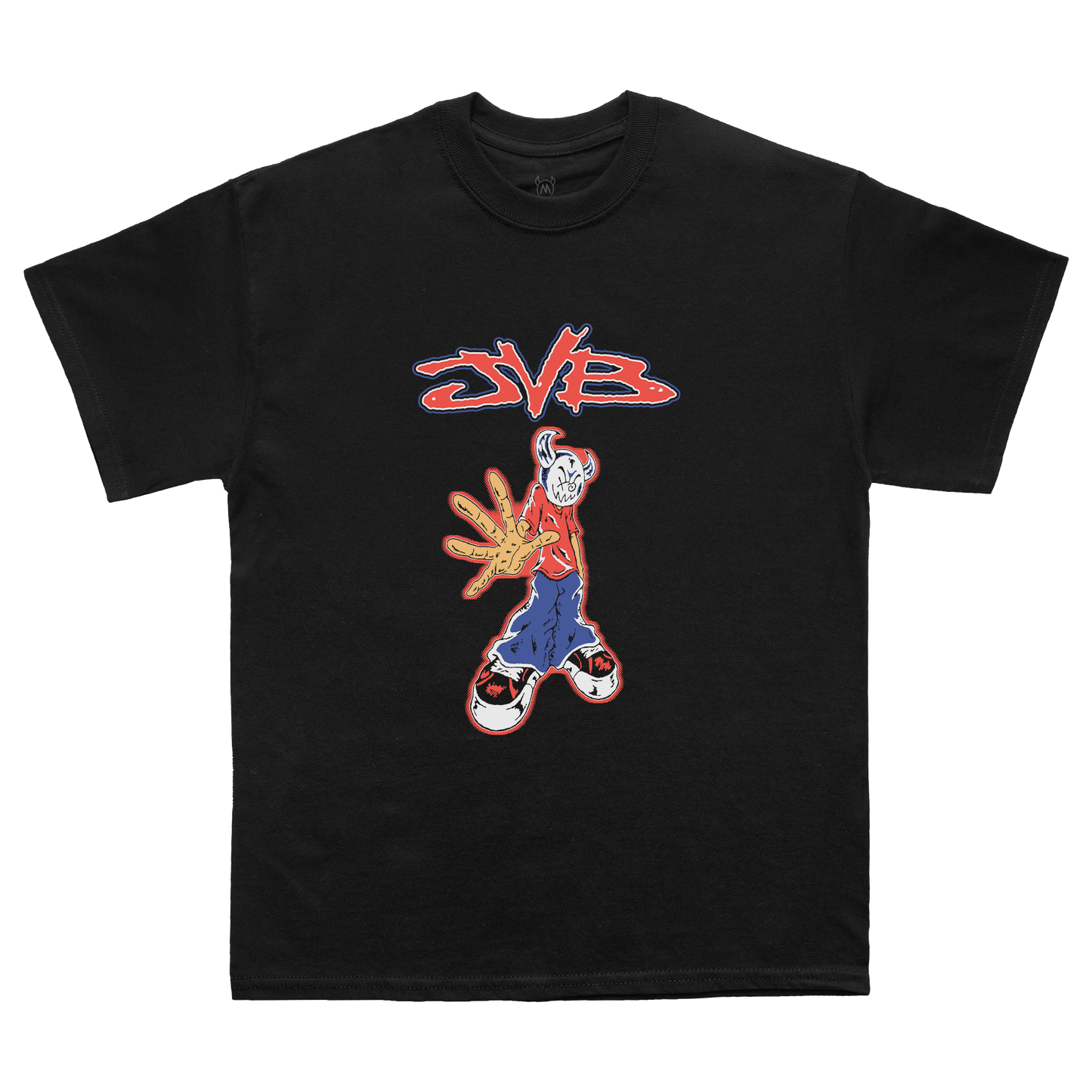 Black Joey Valence & Brae t-shirt with cartoon character and '2NB' logo
