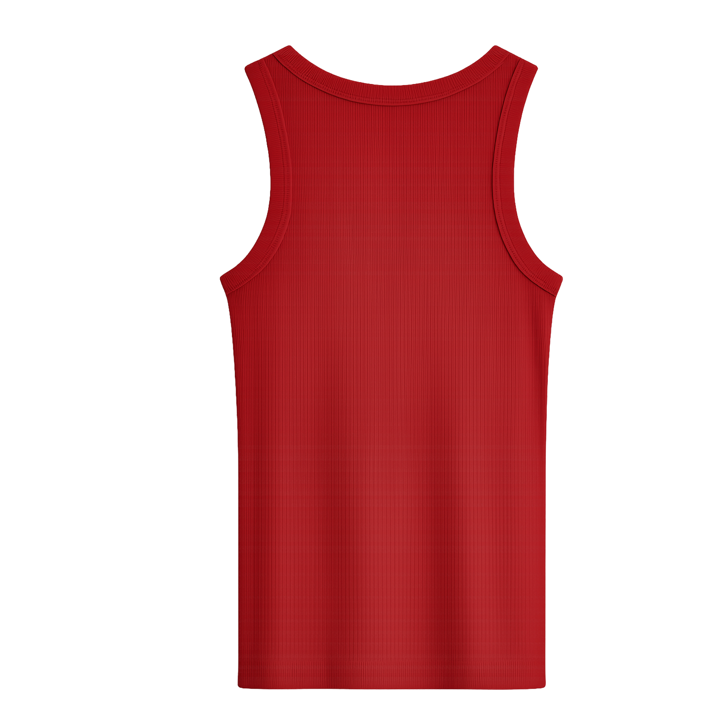Red tank top with a plain back