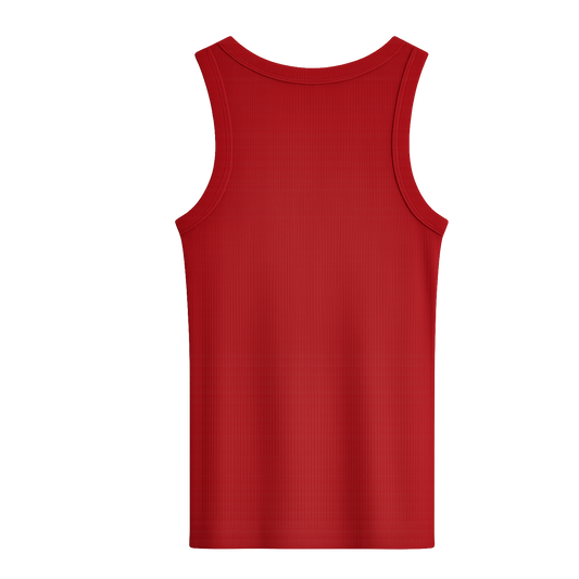 Red tank top with a plain back