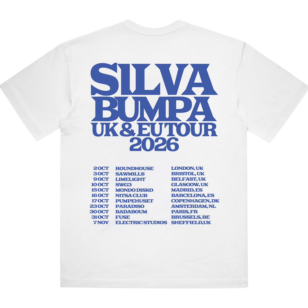 Silva Bumpa | EU/UK 2026 Tour White T-Shirt