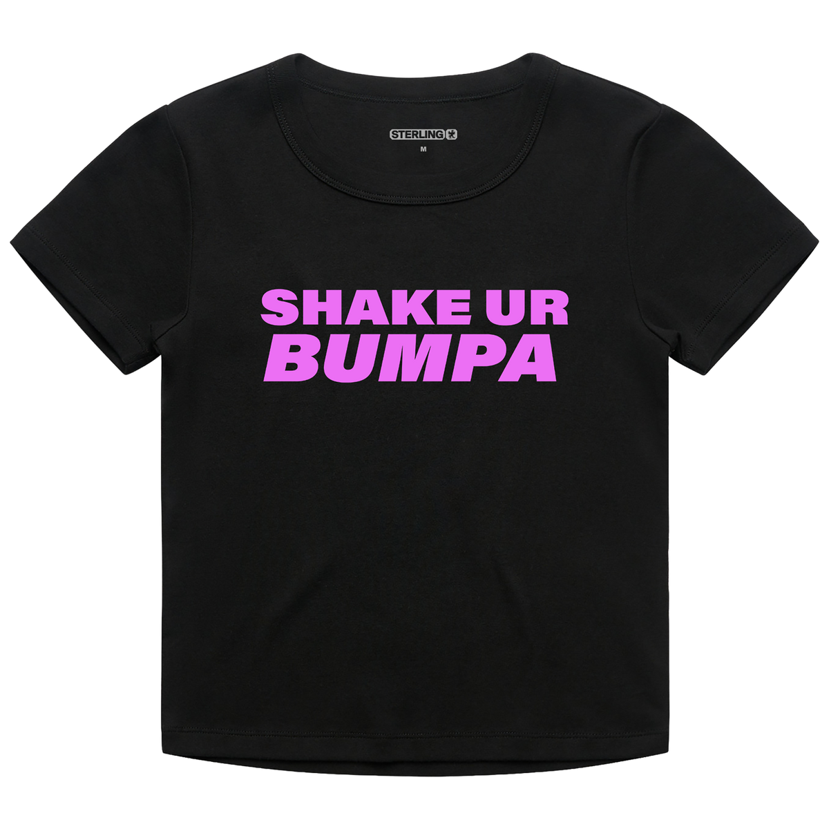 Shake Ur Bumpa | Black Baby Tee