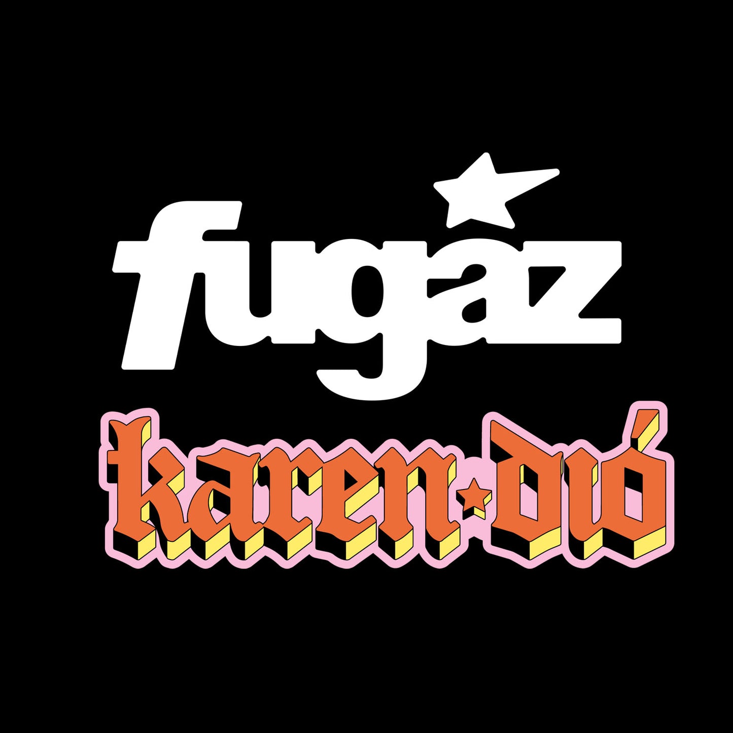 FUGAZ Sticker + Holographic Orange KD Logo Sticker Bundle