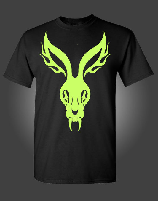 MR BUNGLE "DAYGLO BUNNY" MENS BLACK T-SHIRT