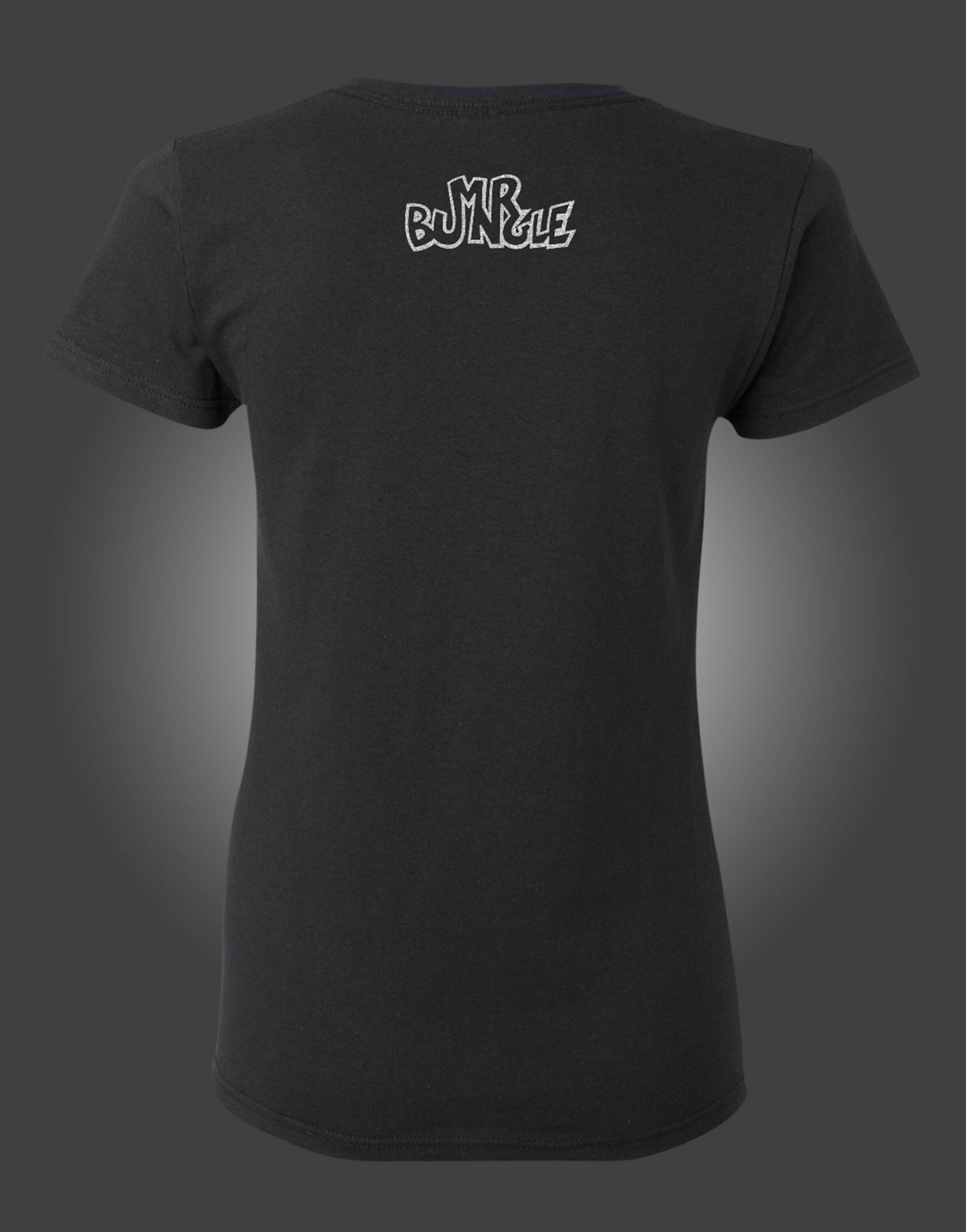 MR BUNGLE "SILVER BUNNY" LADIES BLACK T-SHIRT
