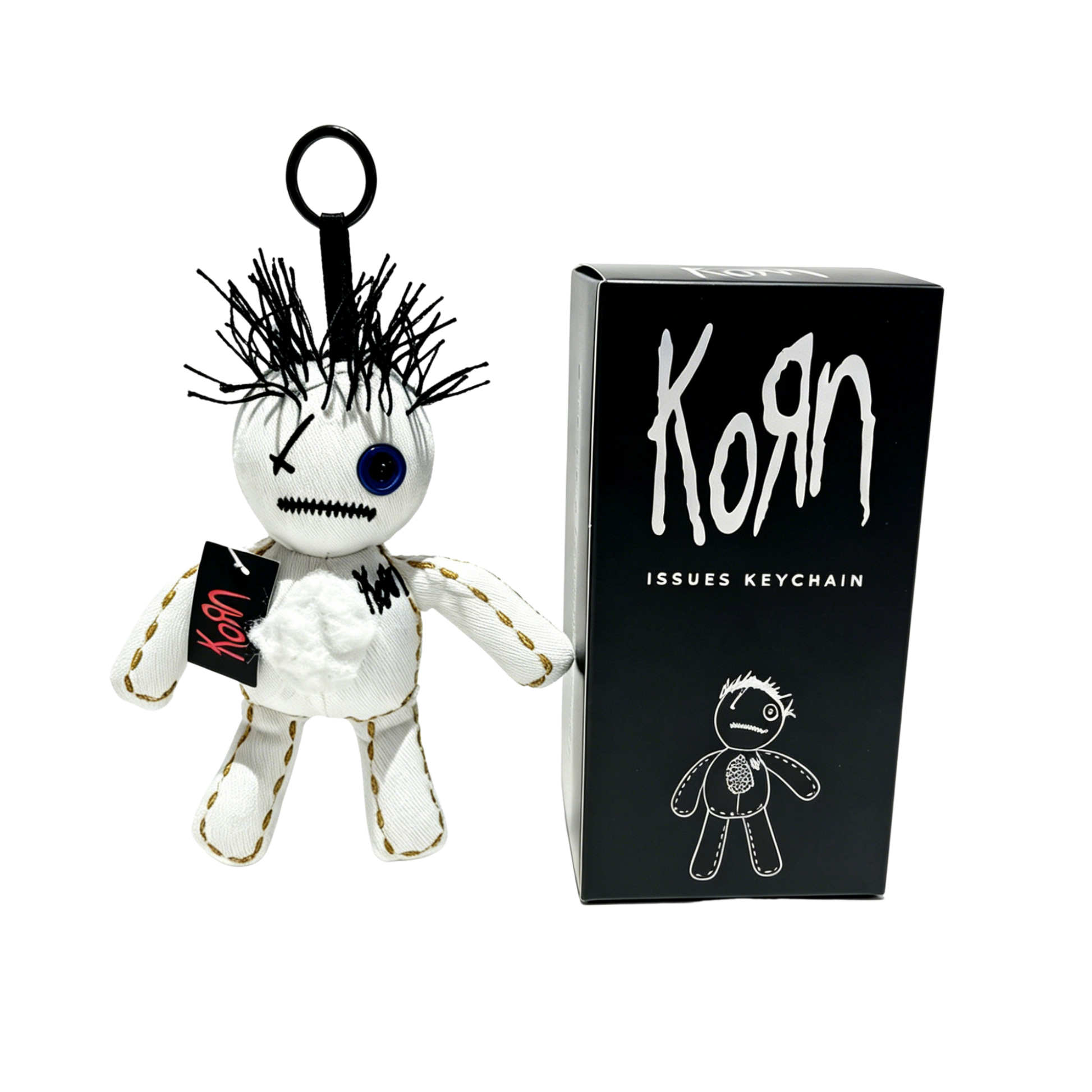 "Original" Korn-themed doll keychain with Korn branded box 