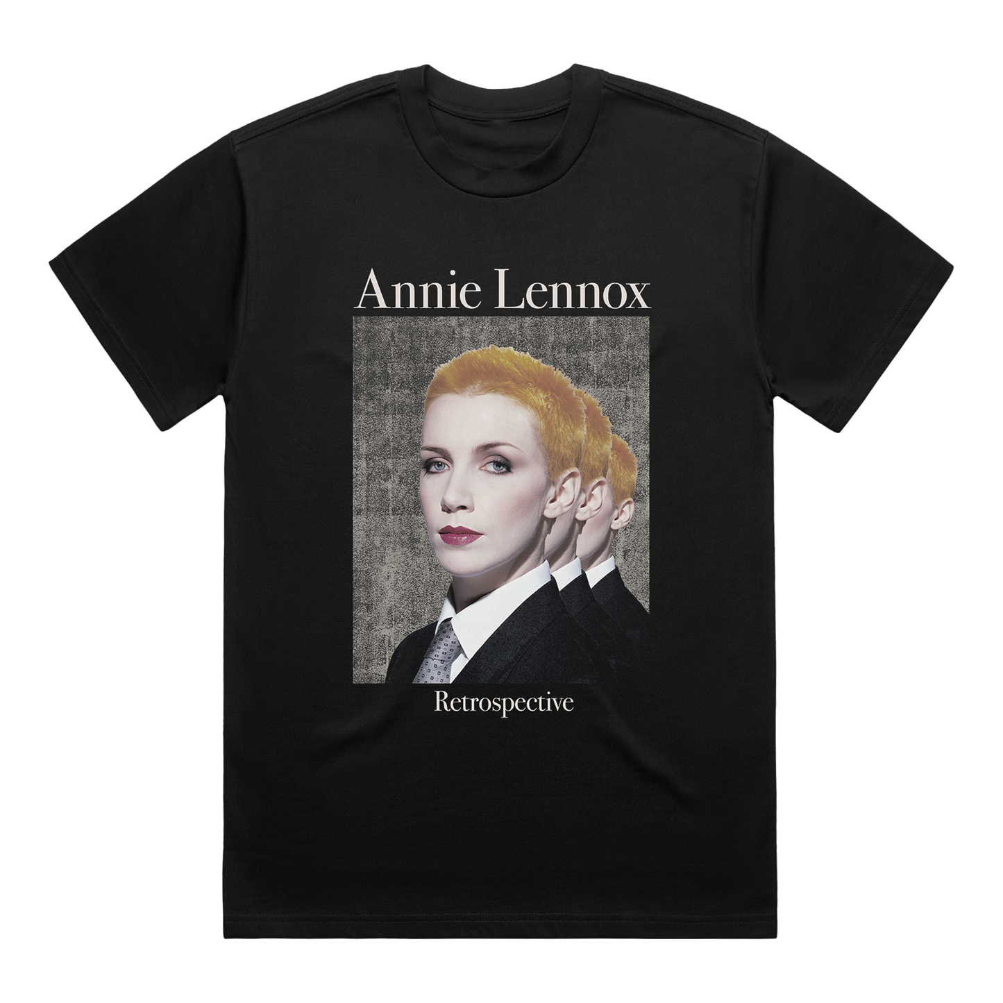 Retrospective Black Lyric Print T-Shirt