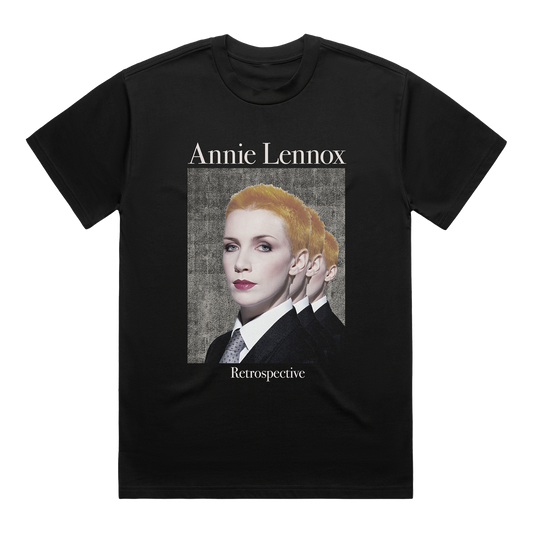 Retrospective Black Lyric Print T-Shirt