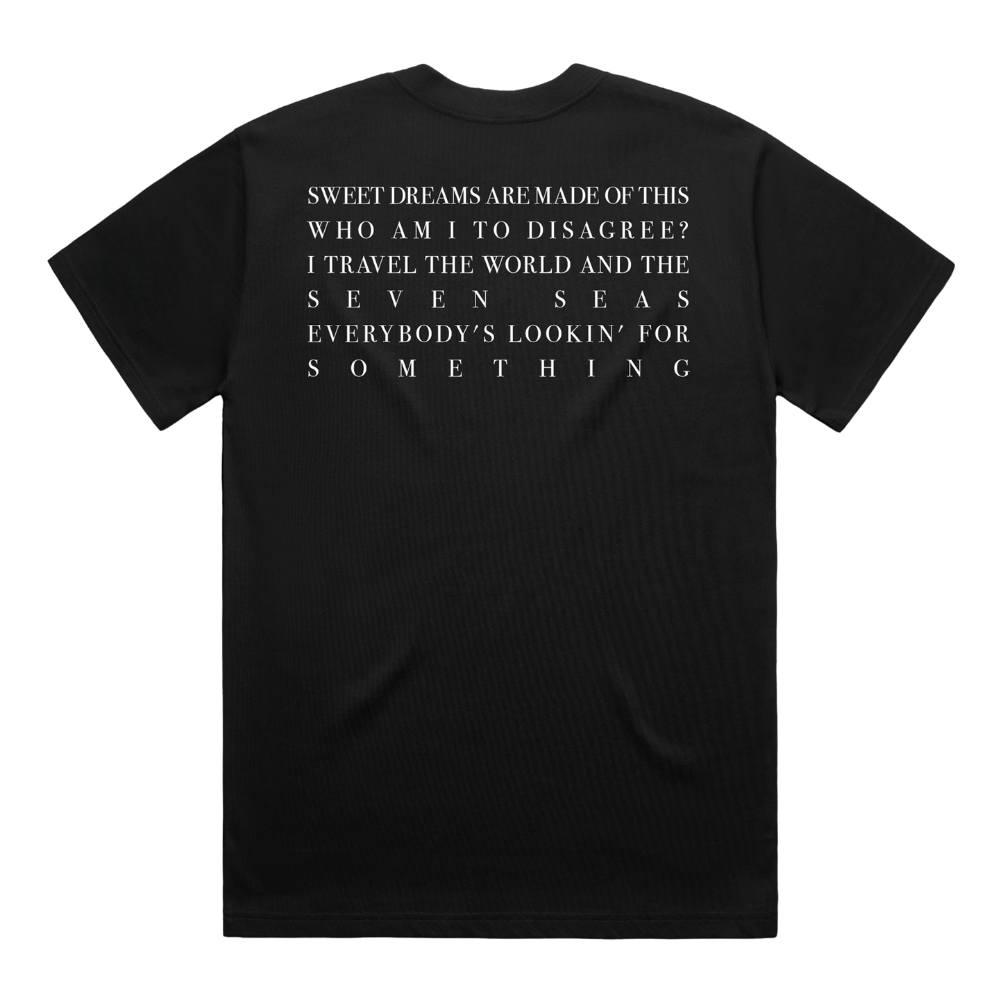 Retrospective Black Lyric Print T-Shirt