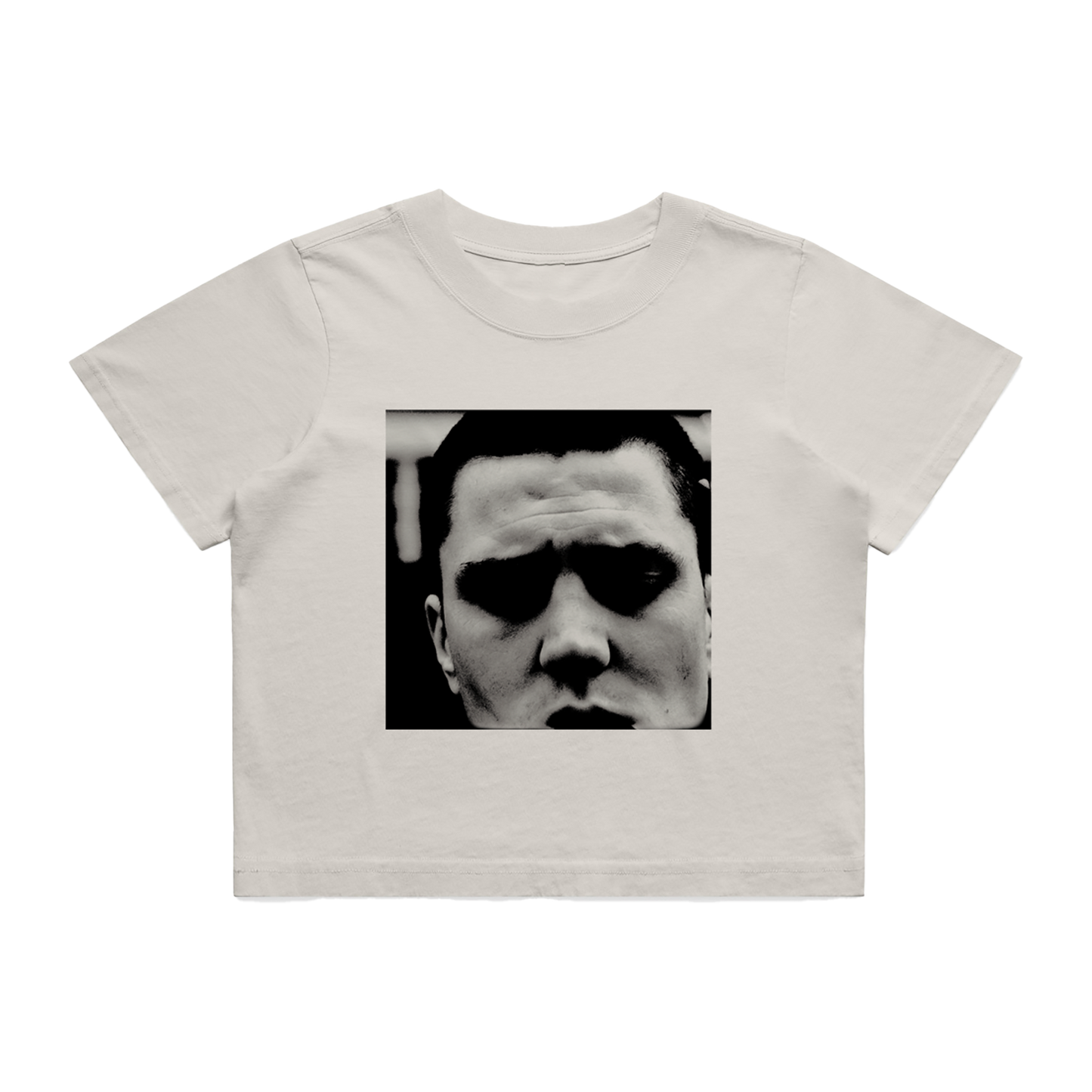 Aaron Rowe White Crop T-Shirt