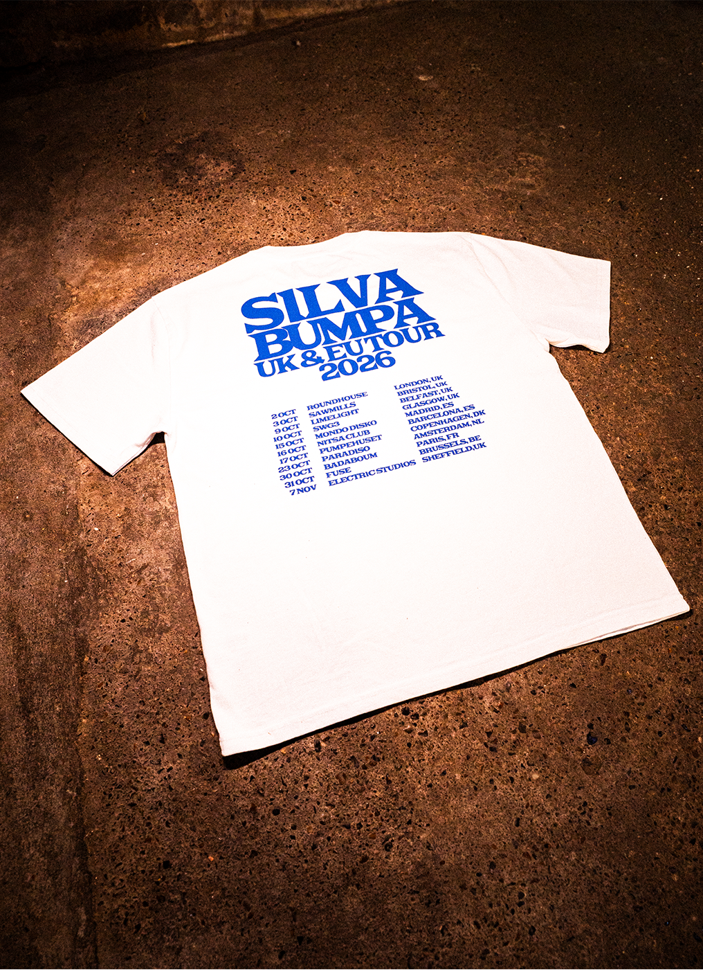 Silva Bumpa | EU/UK 2026 Tour White T-Shirt