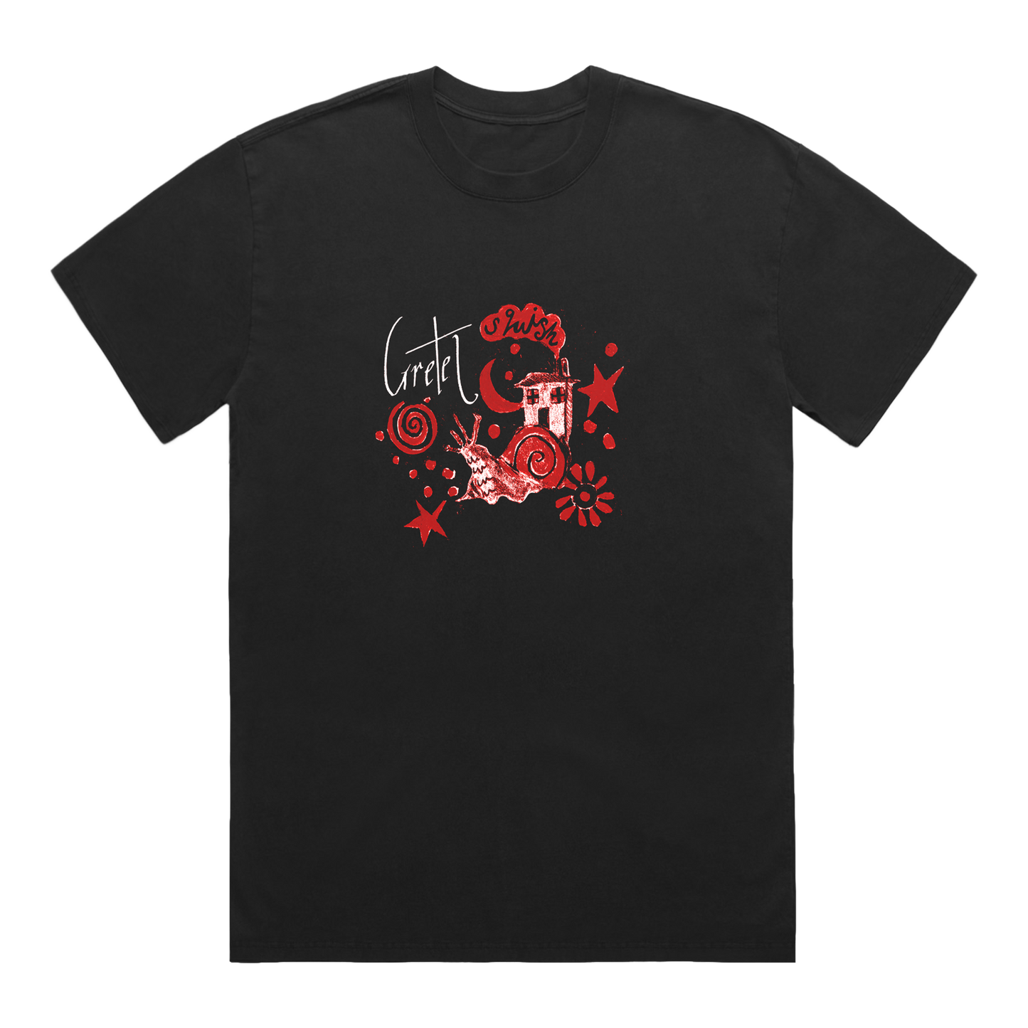Squish Snail Black T-shirt