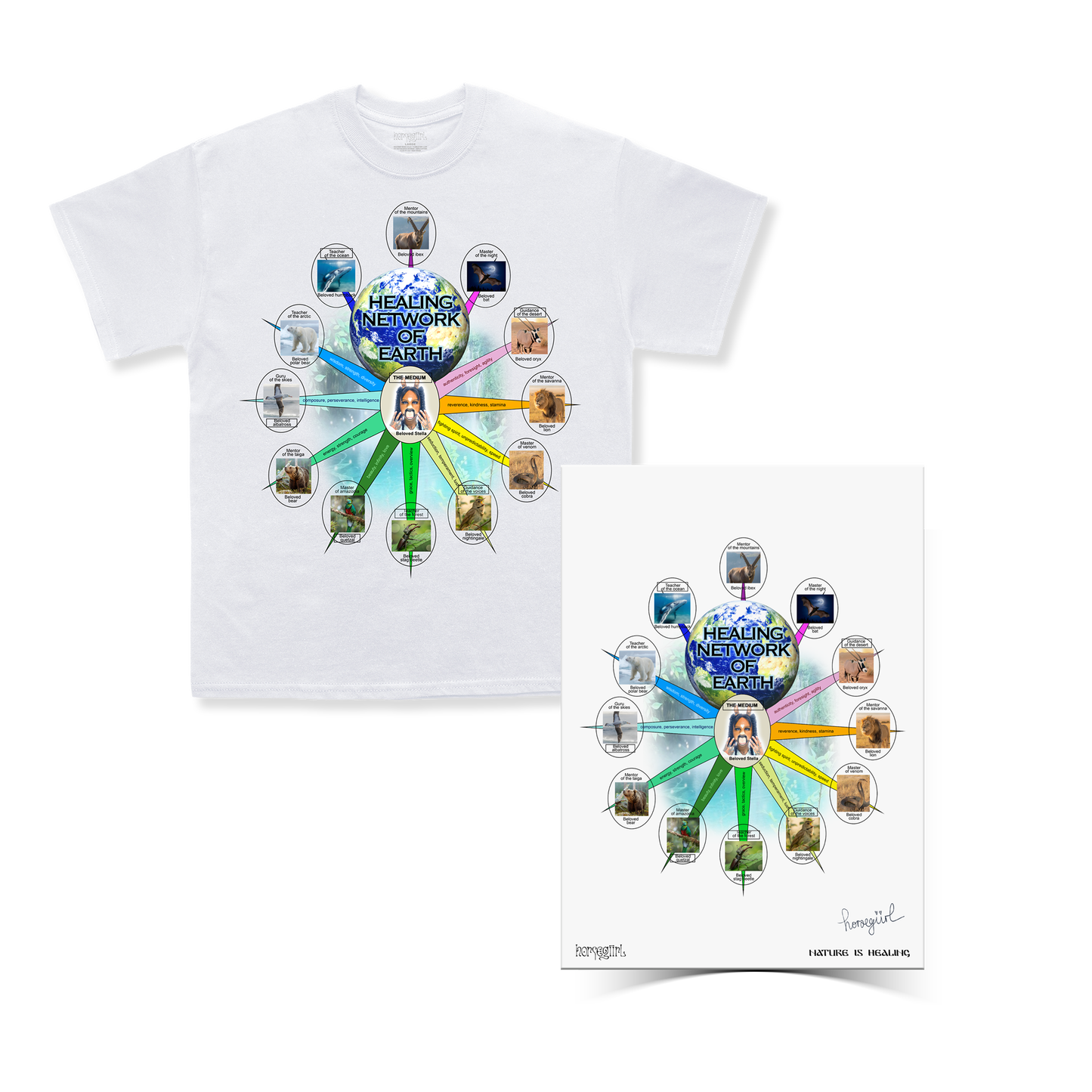 Healing Network T-Shirt and Signed Poster Bundle