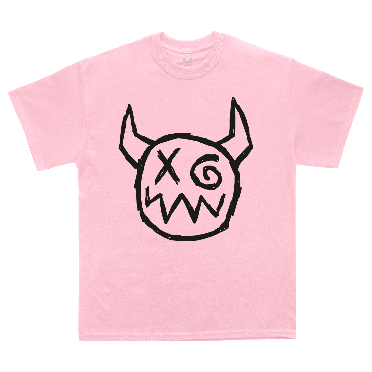 Pink Joey Valence & Brae t-shirt with a black graphic design