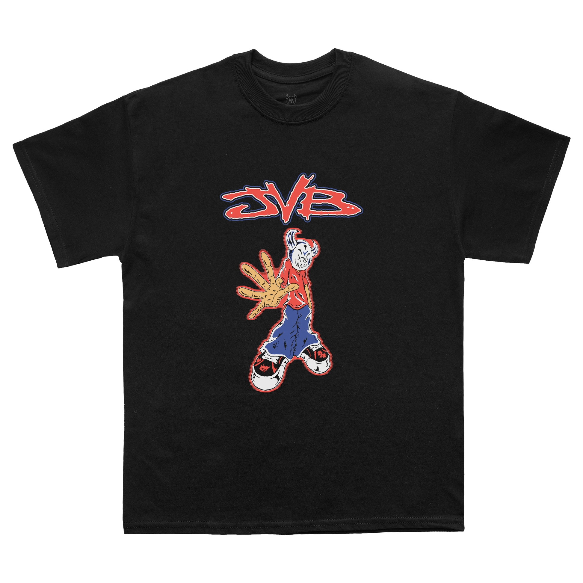 Black Joey Valence & Brae t-shirt with cartoon character and '2NB' logo