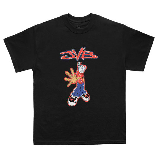Black Joey Valence & Brae t-shirt with cartoon character and '2NB' logo