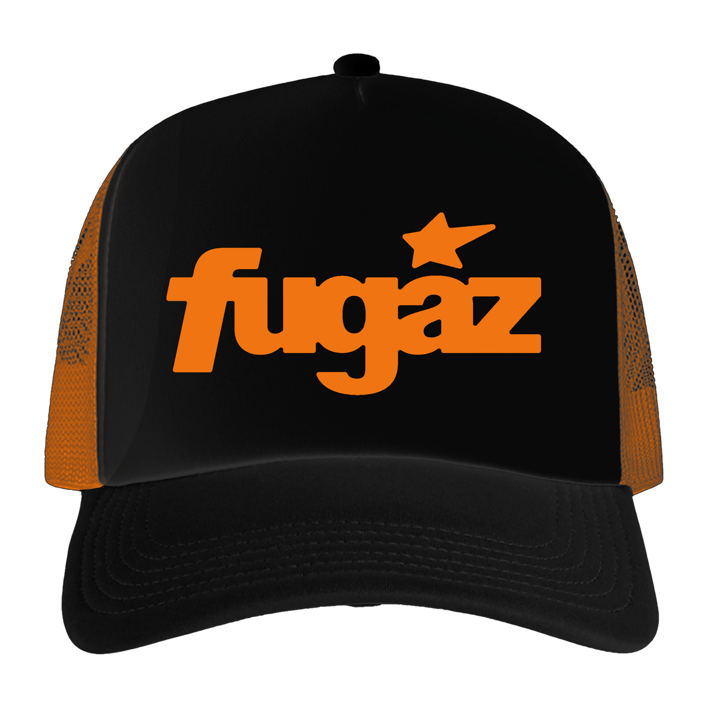 Fugaz Trucker Cap | Black and Orange