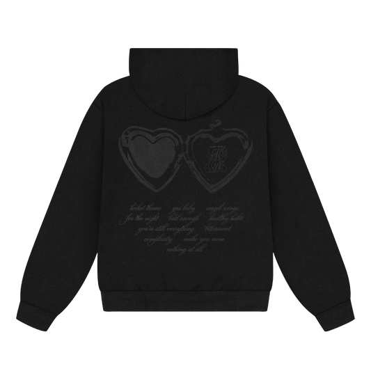 locket rhinestone hoodie