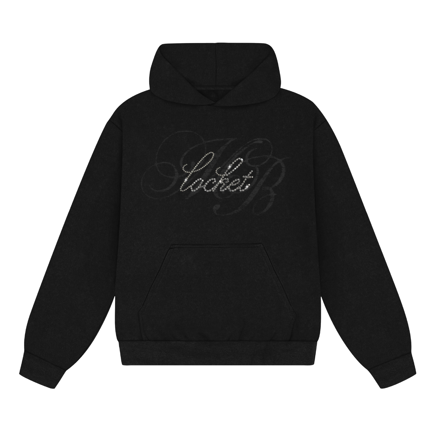 locket rhinestone hoodie