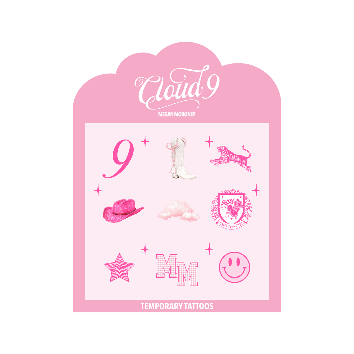 Cloud 9 Temporary Tattoos