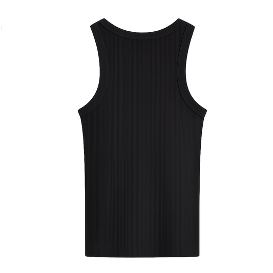 Black tank top with a plain back