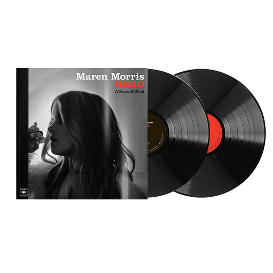 Vinyl record set with Maren Morris album cover featuring a silhouette of a woman.