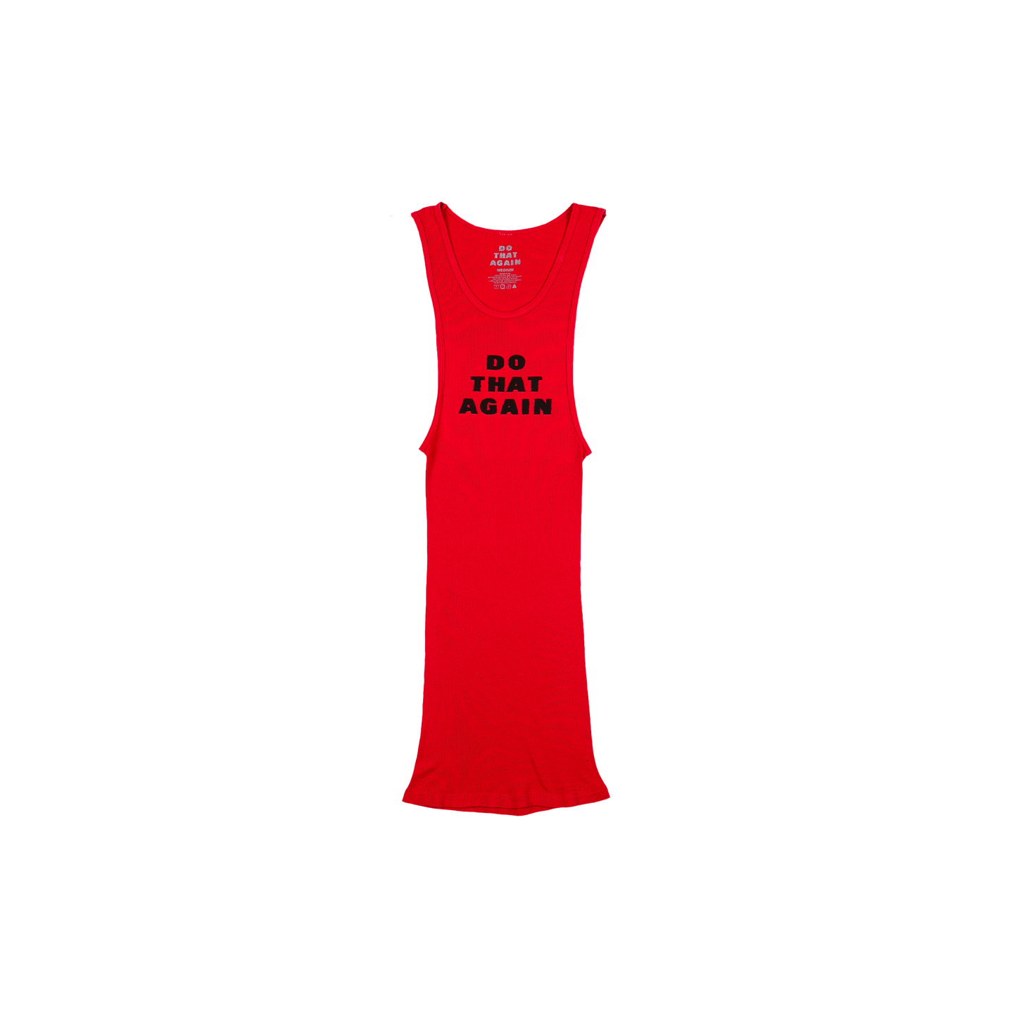 Do That Again Red Ribbed Tank (Set Of 3)