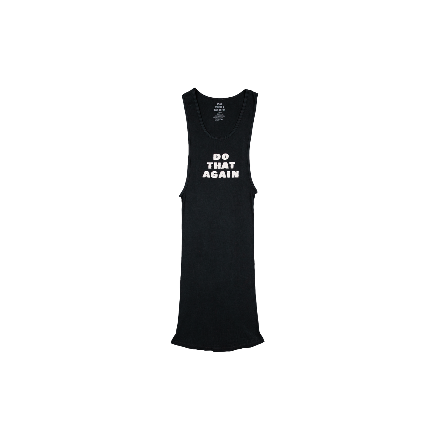 Do That Again Black Ribbed Tank (Set Of 3)