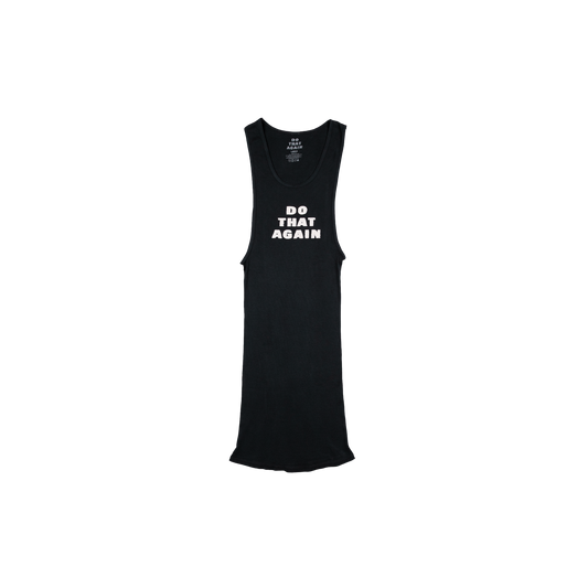 Do That Again Black Ribbed Tank (Set Of 3)