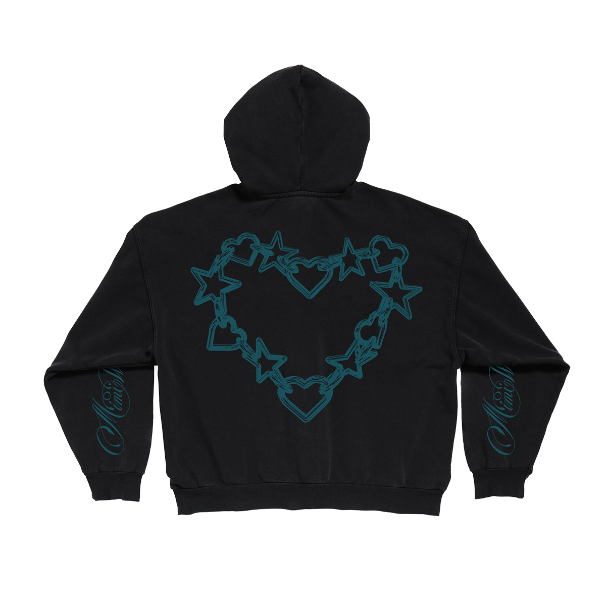 Mimi Webb Chain Heart Black Hoodie