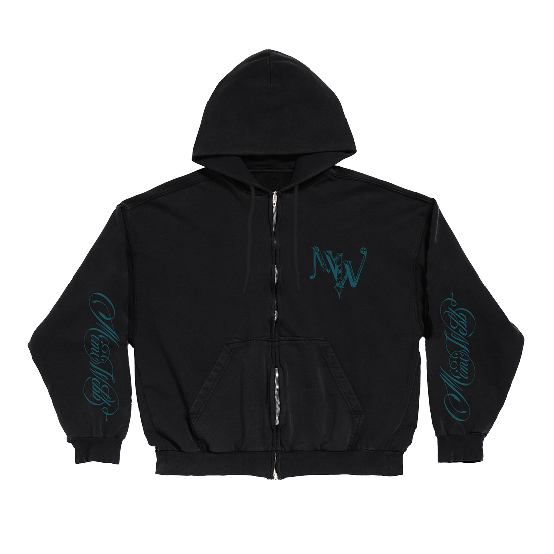Mimi Webb Chain Heart Black Hoodie