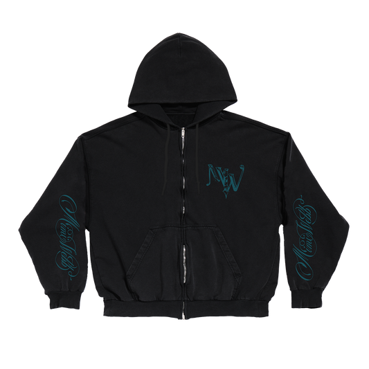 Mimi Webb Chain Heart Black Hoodie