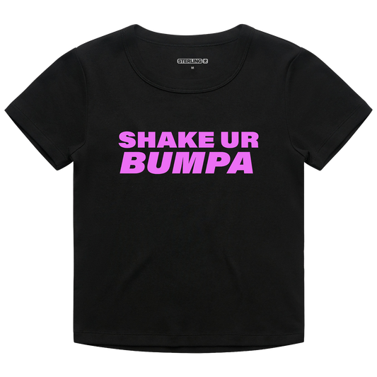 Shake Ur Bumpa | Black Baby Tee