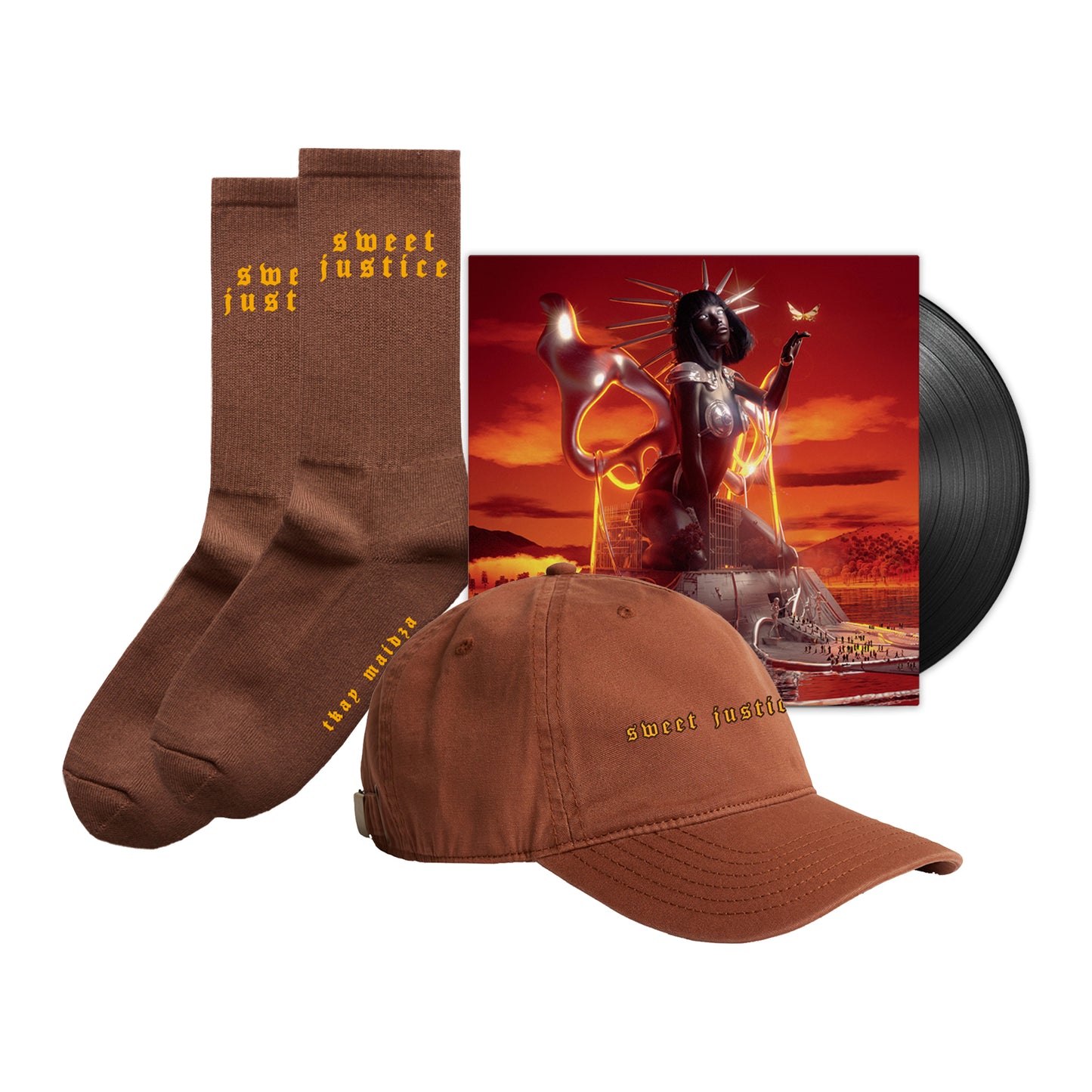 Sweet Justice Socks + Cap + Vinyl