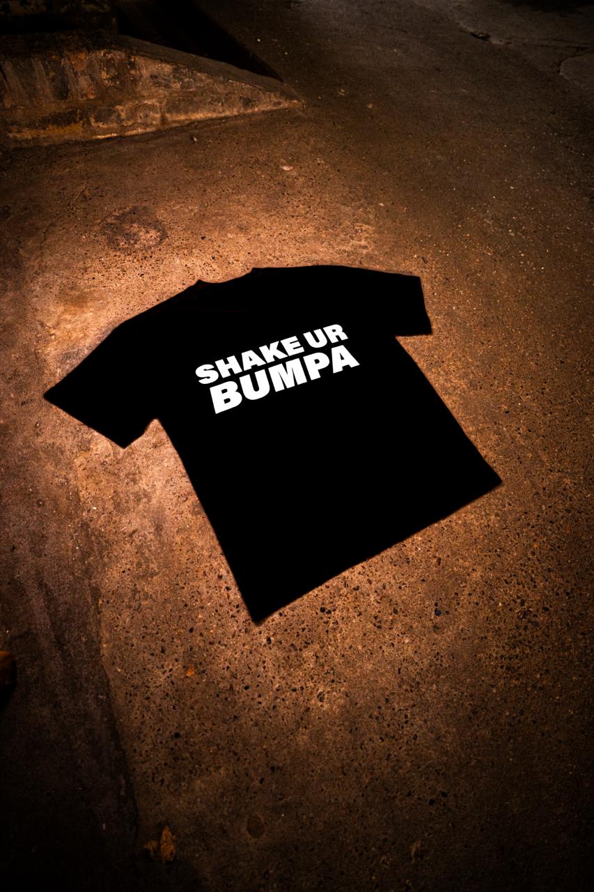 Shake Ur Bumpa | Black Boxy T-Shirt