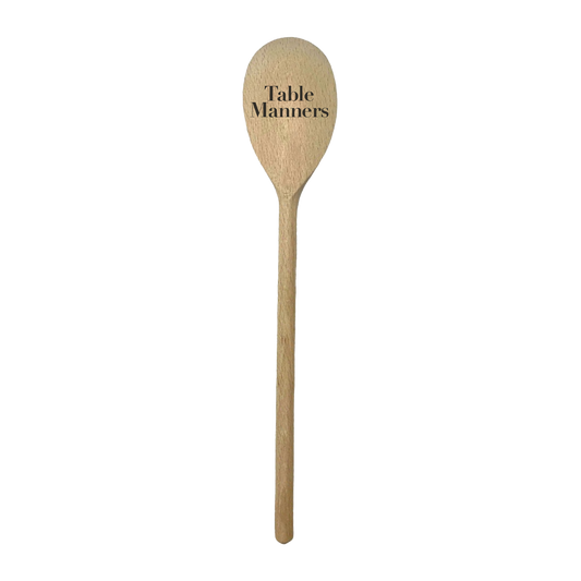 Table Manners Wooden Spoon