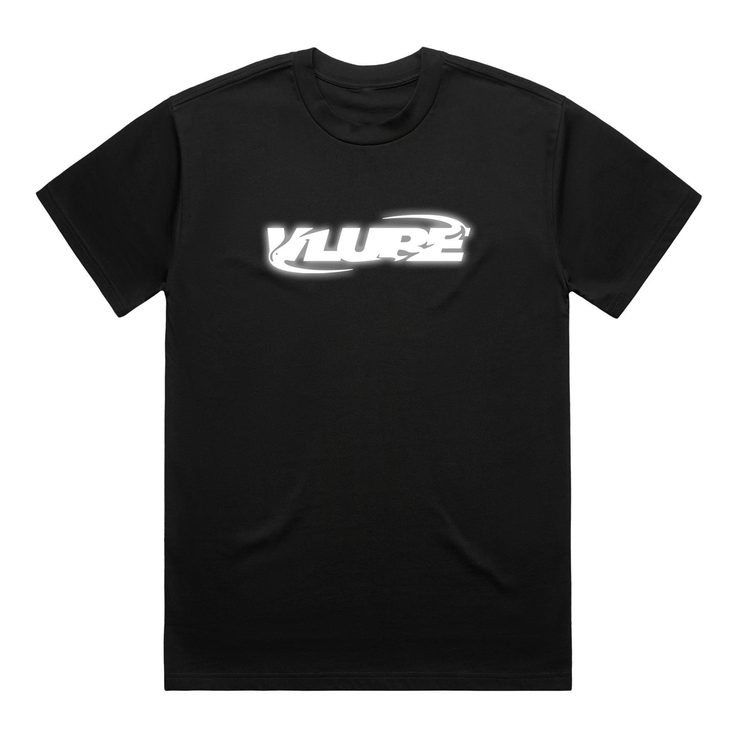 VLURE Black Reflective Print Tee