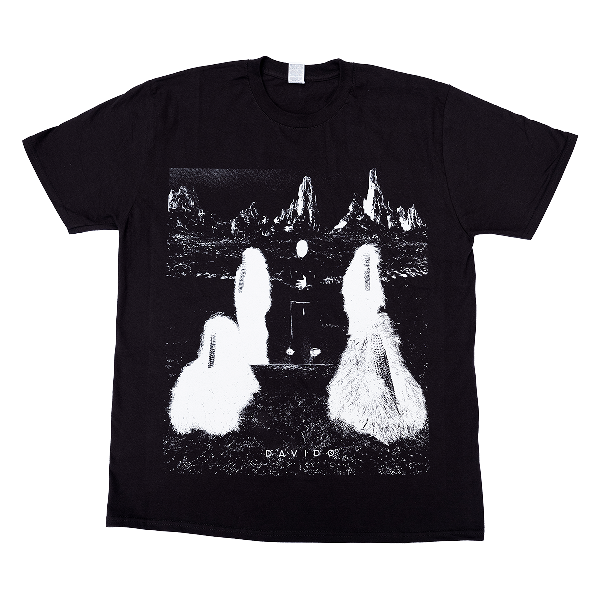 MTN X DAVIDO ALBUM PRINT TEE - BLACK