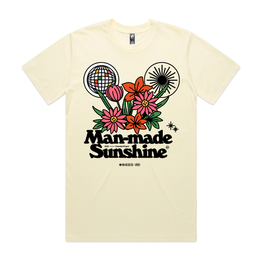 Man-Made Sunshine Flowers Tee (Butter)