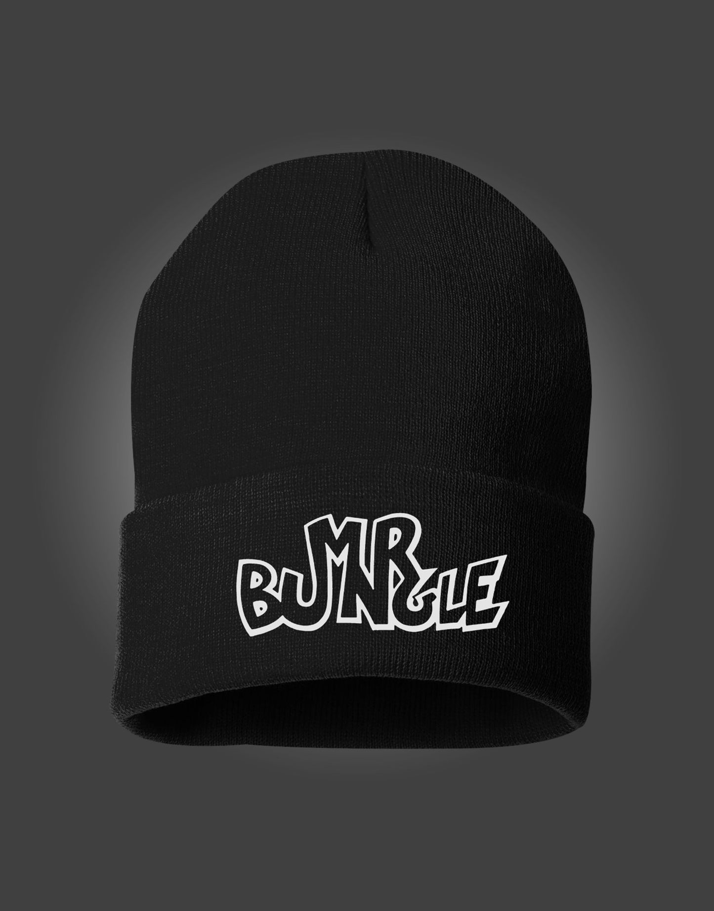 MR BUNGLE "LOGO BUNNY" BLACK FOLDOVER BEANIE